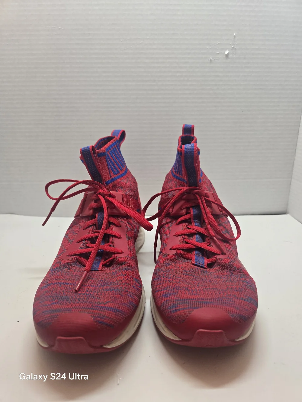 Size 7 - Puma Ignite EvoKnit Red And Blue